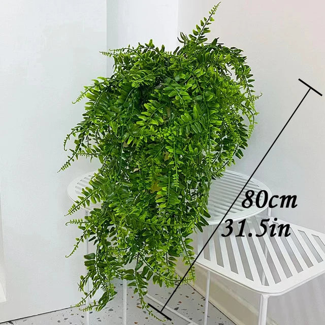 1/2Piece Artificial Vine Home Decor Artificial Ivy Leaf Garland Plants Vine Fake Foliage Flowers Creeper Green Ivy Wreath