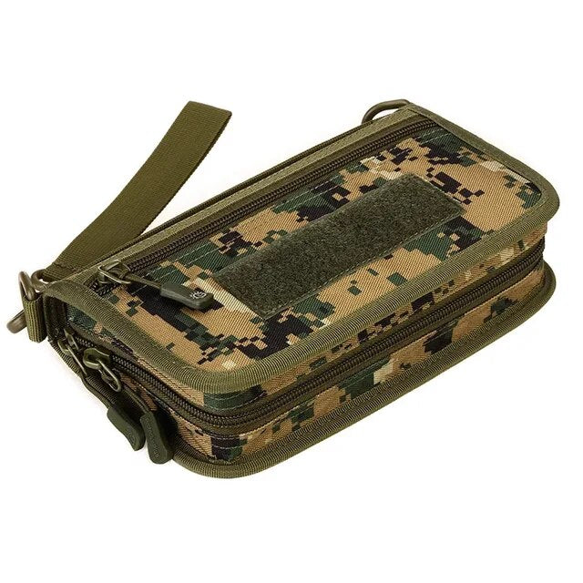 Men Clutch Handy Bag Purse Wallet Cell/Mobile Phone Case Credit Card Holder Pocket Durable Male Military Assault Nylon Wrist Bag