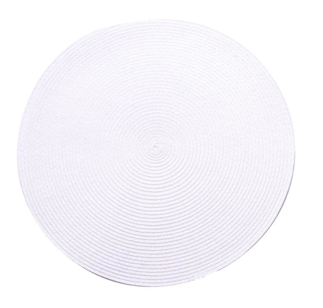 4pcs PP Dining Table Mat Woven Placemat Pad Heat Resistant Bowls Coffee Cups Coaster Tableware Mat For Home Kitchen Party Supply