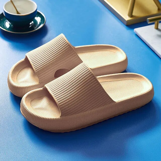 Thick Platform Bathroom Home Slippers Women Fashion Soft Sole EVA Indoor Slides Woman Sandals 2023 Summer Non-slip Flip Flops