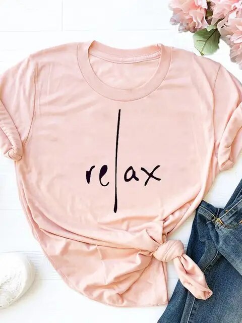 Clothes Ladies Summer T Clothing Print Fashion Casual T-shirts Letter 90s Trend Cute Short Sleeve Women Female Graphic Tee