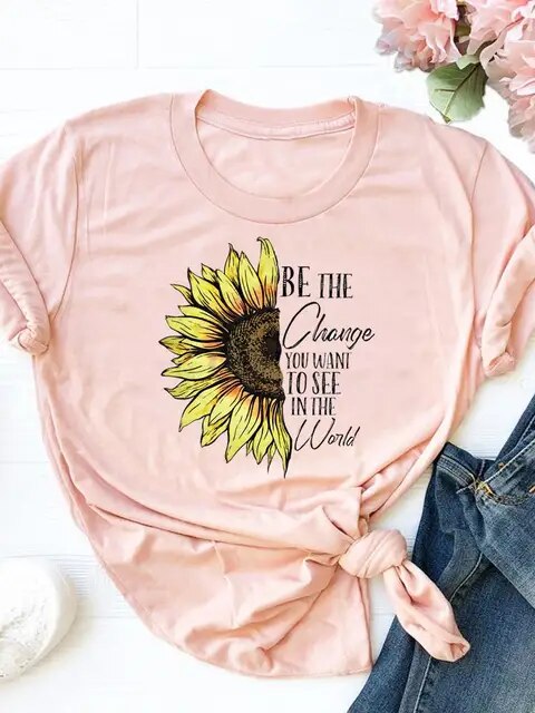 Clothes Ladies Summer T Clothing Print Fashion Casual T-shirts Letter 90s Trend Cute Short Sleeve Women Female Graphic Tee