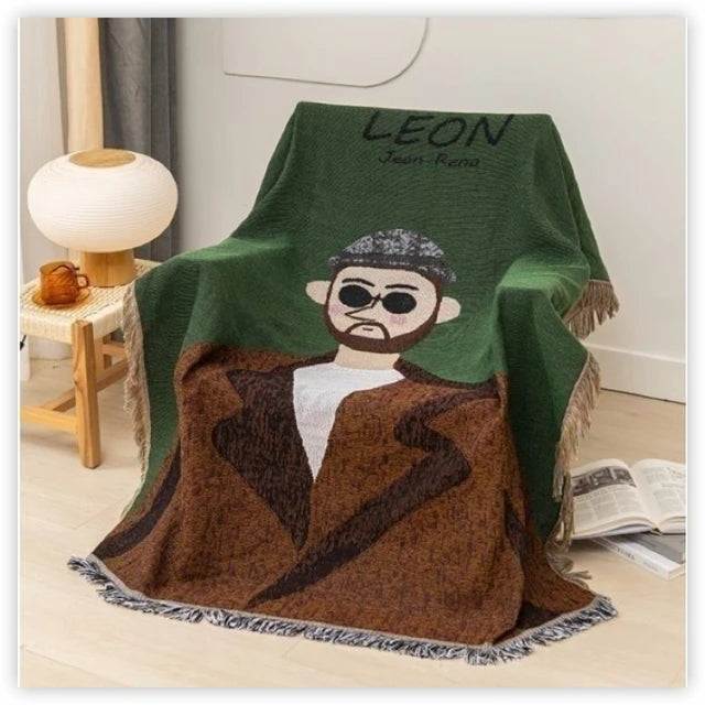 Textile City American Style Sofa Cover Leon The Professional Throw Blanket Home Tassel Sofa Decorate Soft Picnic Camping Mat