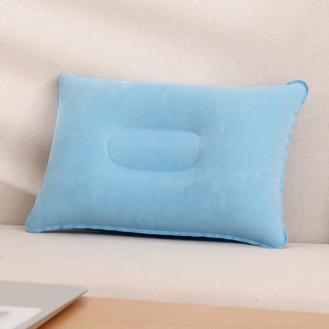 Pillow Core U-shaped Pillow Nylon Sleep Pillow Outdoor Travel Inflatable Pillow Backrest Airplane Head Rest Support Home Textile