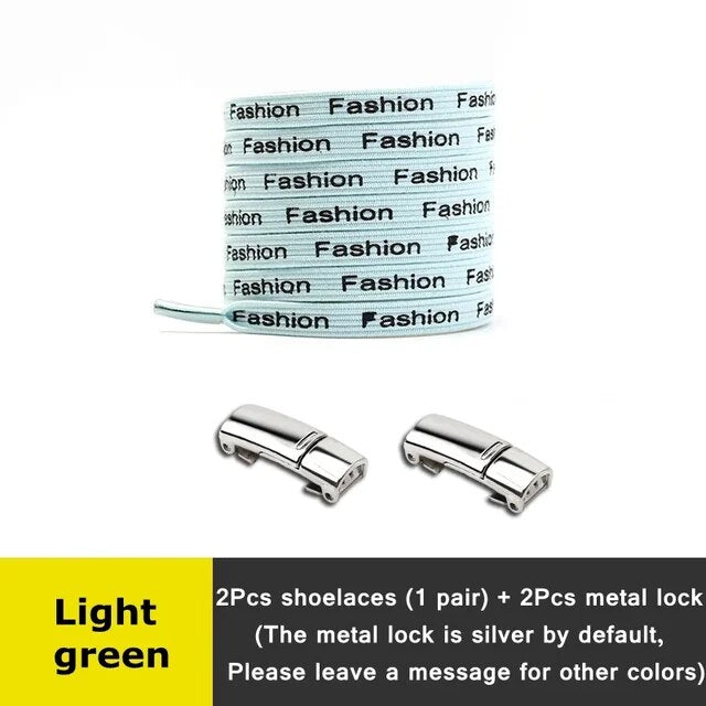 Fast Shoe Laces Magnetic Metal Lock Elastic Shoelaces Without Ties Suitable For All Populations Lazy Shoes Lace Accessories