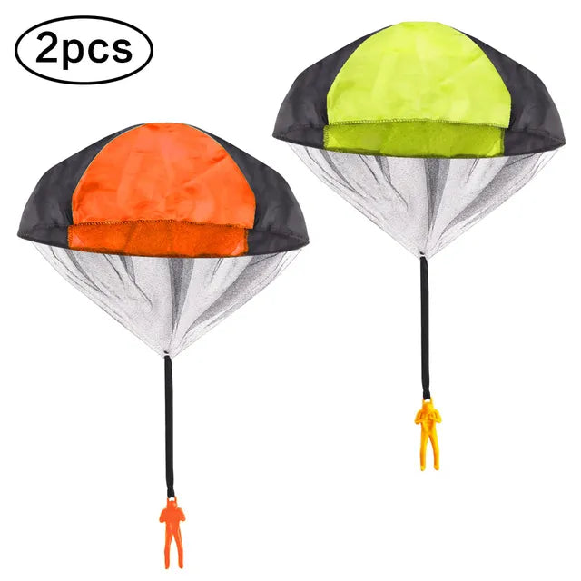 1/2/3pcs Hand Throwing Parachute Flying Toys for Children Educational Outdoor Games Sports Entertainment Sensory Play