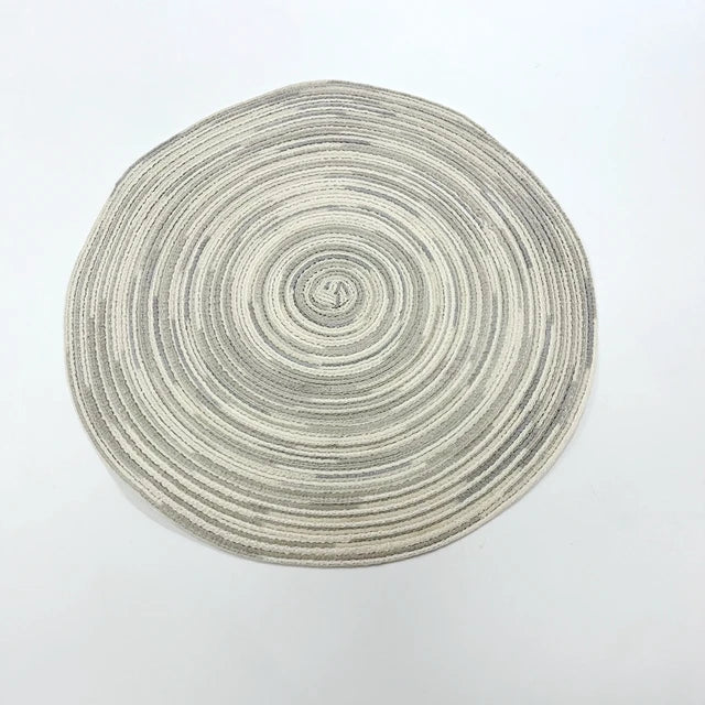 Decoration Round Weaving Place Dining Table Pad, Heat Resistant Kitchen Anti-Skid Mat