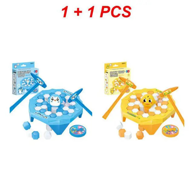 1/2PCS Mini Penguin Trap Parent-child Interactive Entertainment Indoor Board Game Toys For Kid Family Break Ice Block Save