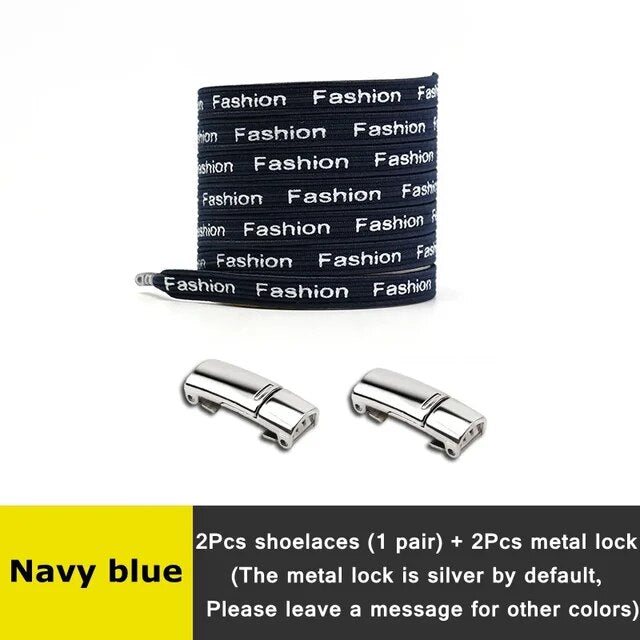 Fast Shoe Laces Magnetic Metal Lock Elastic Shoelaces Without Ties Suitable For All Populations Lazy Shoes Lace Accessories