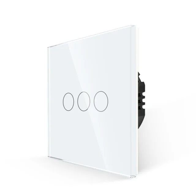 ZigBee Wall Touch Smart Light Switch with Neutral/No Neutral,No Capacitor Smart Life/Tuya 2/3 Way Control Smart Home