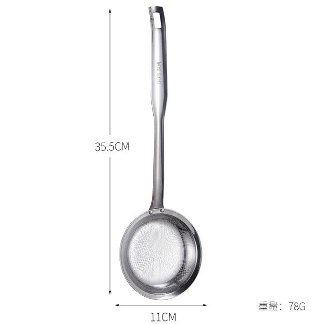 304 Stainless Steel Skimmer Strainer Colander Mesh Deep Fryer Oil Frying Scoop Noodles Dumpling Sieve Kitchen Tools Kitchenware