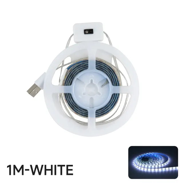 DC 5V USB Motion Backlight LED Light Strip Hand Sweep Waving ON OFF Sensor TV Kitchen Under Cabinet Lamp