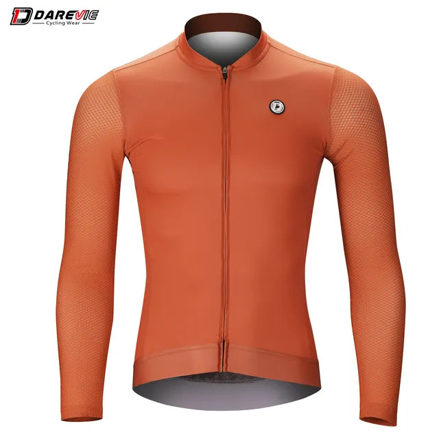 DAREVIE Cycling Jersey Long Sleeve SummerSPF 50+ 2023 New Fashion Aero Long Sleeves Cycling Jersey Men Women Breathable Cool Dry