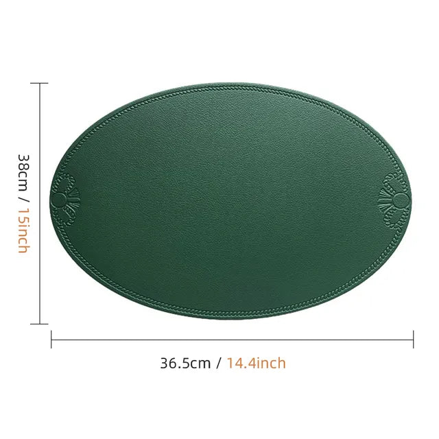 Leather Placemat Dining Table Mat Coaster Individual Tablecloth Dish Cup Plate Tableware Pad Modern Nordic Kitchen Accessories