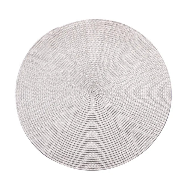 4pcs PP Dining Table Mat Woven Placemat Pad Heat Resistant Bowls Coffee Cups Coaster Tableware Mat For Home Kitchen Party Supply