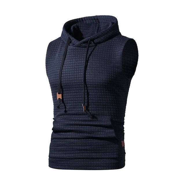 2020 New Mens Camouflage Vest Spring Summer Military Hooded Sleeveless Sweatshirt Male Fashion Brand Clothing gym zipper Running