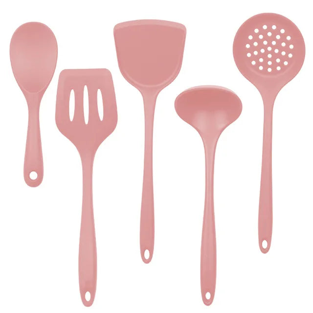 Silicone Kitchenware Non-sticky Cooking Tool Spatula Shovel Soup Cookware Utensil Kitchen Cookware