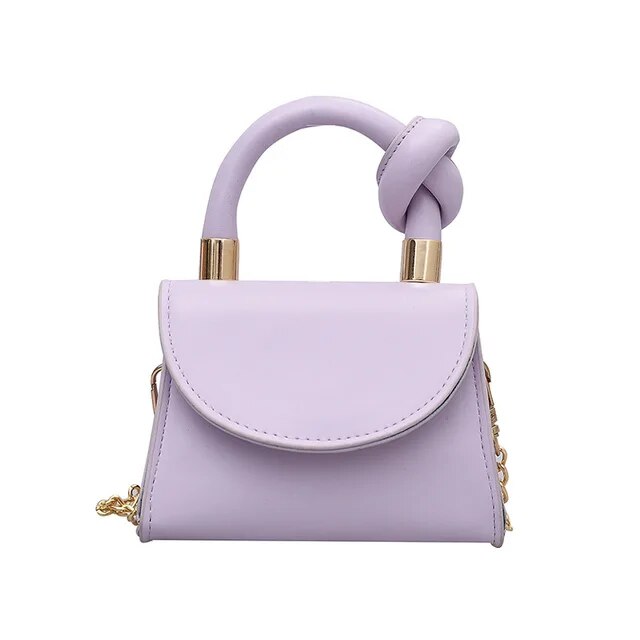 Girls Mini Tote Handbag PU Leather Crossbody Bags for Women Small Wallet Handbags Luxury Female Shoulder Bag