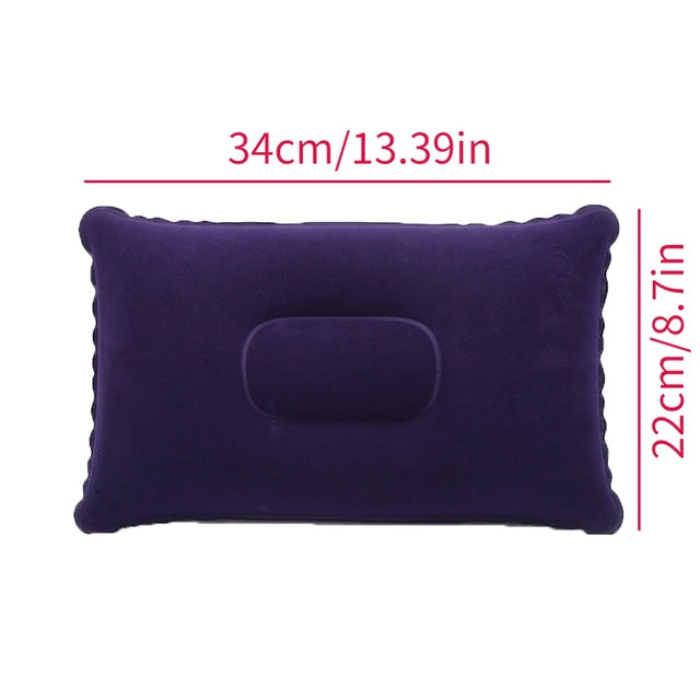 Pillow Core U-shaped Pillow Nylon Sleep Pillow Outdoor Travel Inflatable Pillow Backrest Airplane Head Rest Support Home Textile