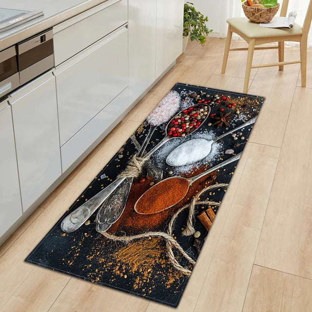 Modern Kitchen Mat Home Entrance Doormat Hallway Bedroom Living Room Decoration Floor Carpet Balcony Bathroom Anti-Slip Long Rug