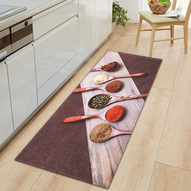 Modern Kitchen Mat Home Entrance Doormat Hallway Bedroom Living Room Decoration Floor Carpet Balcony Bathroom Anti-Slip Long Rug