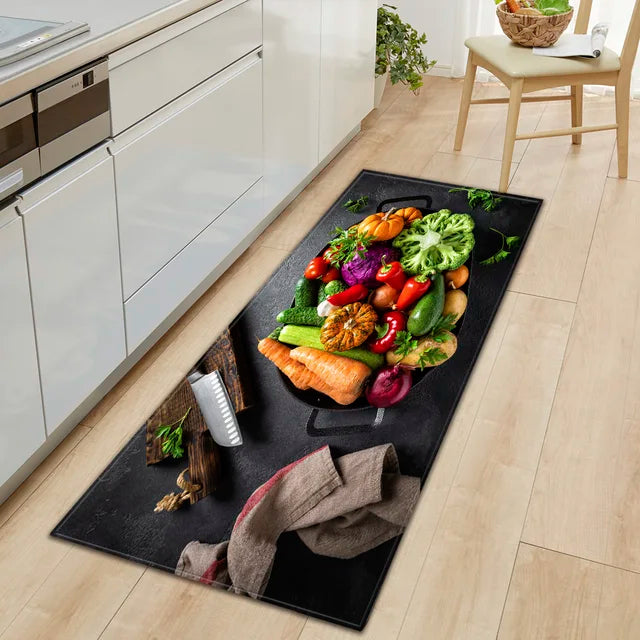 Modern Kitchen Mat Home Entrance Doormat Hallway Bedroom Living Room Decoration Floor Carpet Balcony Bathroom Anti-Slip Long Rug