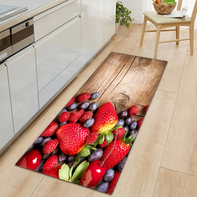 Modern Kitchen Mat Home Entrance Doormat Hallway Bedroom Living Room Decoration Floor Carpet Balcony Bathroom Anti-Slip Long Rug