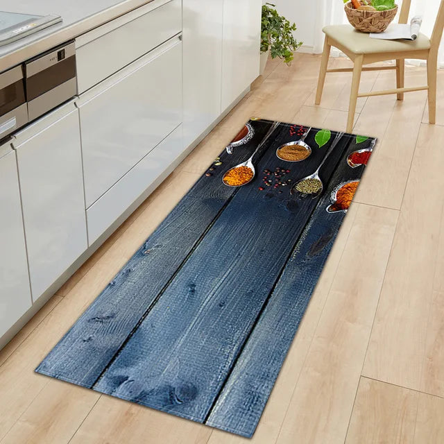 Modern Kitchen Mat Home Entrance Doormat Hallway Bedroom Living Room Decoration Floor Carpet Balcony Bathroom Anti-Slip Long Rug