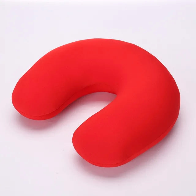 U Shaped Travel Pillow Particles Microbeads Neck Car Plane Pillows Soft Cushion Home Outdoor Textile Stock Home & GardenPillow