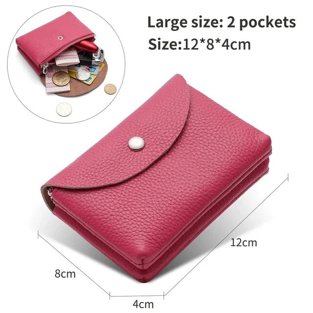 Women Small Purses Female Short Coin Wallets Pouch Handbag for Girls Card Holder Card Keys Money Bag Carteras Para Mujeres