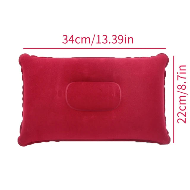 Pillow Core U-shaped Pillow Nylon Sleep Pillow Outdoor Travel Inflatable Pillow Backrest Airplane Head Rest Support Home Textile