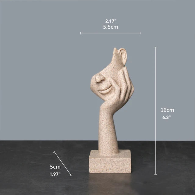 Sand Color The Thinker Abstract Statues Sculptures Yoga Figurine Nordic Living Room Home Decor Decoration Maison Desk Ornaments