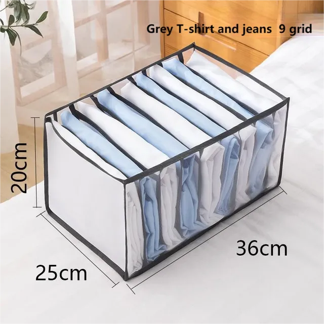 1pc Underwear Drawer Organizer Storage Box Foldable Closet Organizers Drawer Divider Storage Boxes For Underpants Socks Bra