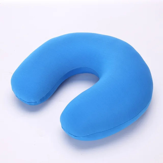 U Shaped Travel Pillow Particles Microbeads Neck Car Plane Pillows Soft Cushion Home Outdoor Textile Stock Home & GardenPillow