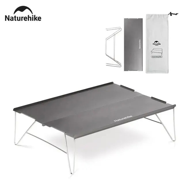 Naturehike Ultralight Camping Mini Table Folding Aluminium Alloy Cook Stove Table Portable Travel Outdoor Bbq Hiking Desk Table