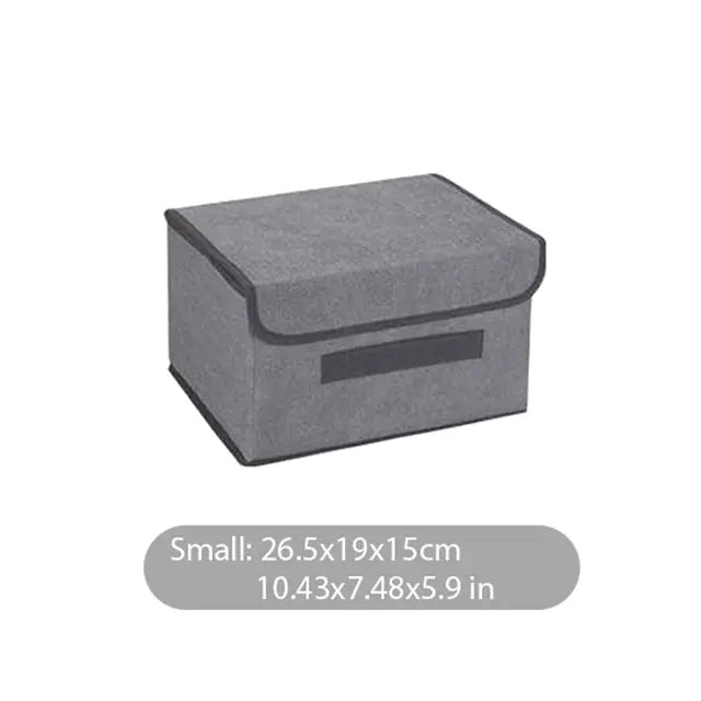 Fold Non Woven Fabric Storage Box Gray Home Supplies Clothing Underwear Sock And Kid Toy Storage Organizer Cosmetics