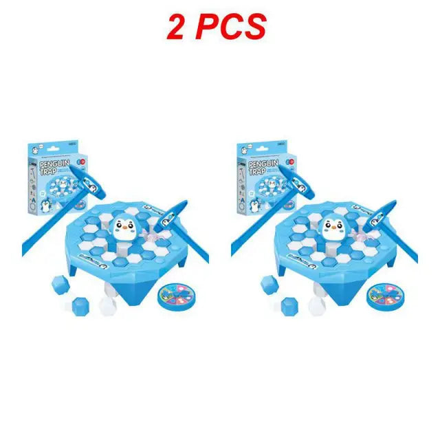 1/2PCS Mini Penguin Trap Parent-child Interactive Entertainment Indoor Board Game Toys For Kid Family Break Ice Block Save