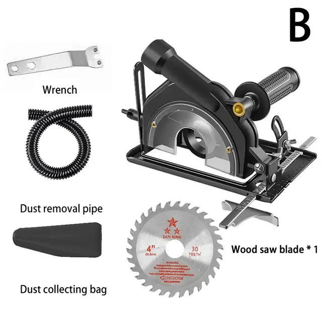 Upgraded Hand Angle Grinder Converter To Cutter 45°adjustable Saw Cutting Base Machine Refit Electric Circular Chain Saw Br X7U7