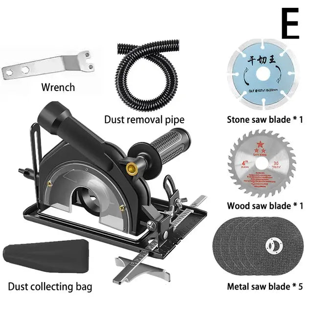 Upgraded Hand Angle Grinder Converter To Cutter 45°adjustable Saw Cutting Base Machine Refit Electric Circular Chain Saw Br X7U7