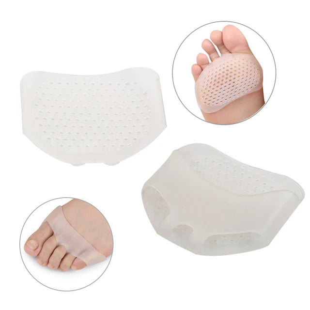 Five Toes Forefoot Pads High Heels Shoes Insoles Calluses Foot Protector Pain Relief Anti Shock Insoles Half Yard Pad Inserts