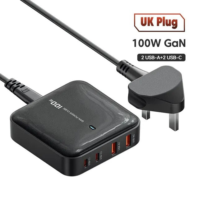 Toocki GaN 100W PD 3.0 Fast Charging USB C Charger For Macbook iPad Pro Tablet Type C Charger For iPhone 15 14 Samsung Xiaomi