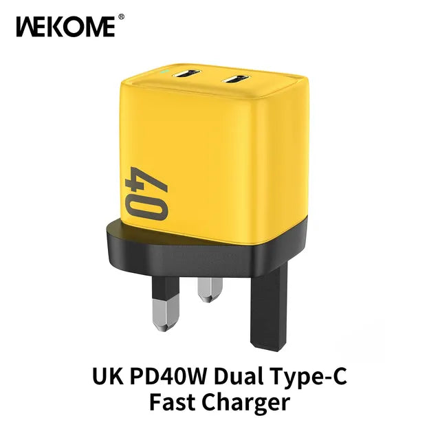 WEKOME GaN 40W/67W/100W Type C Charger Portable USB Charger Adapter QC4.0 PD PPS Fast Charging for iPhone Samsung Xiaomi Macbook