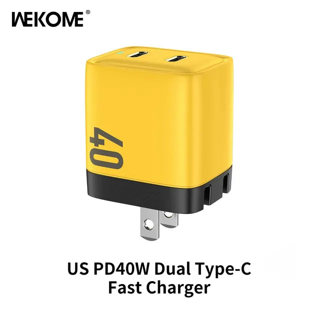 WEKOME GaN 40W/67W/100W Type C Charger Portable USB Charger Adapter QC4.0 PD PPS Fast Charging for iPhone Samsung Xiaomi Macbook