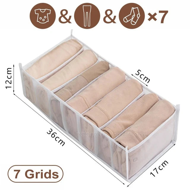 Jeans Clothing Organization Storage Box Closet Organizer For Underwear Socks Pants Organizer Cabinet Underwear Storage Organizer