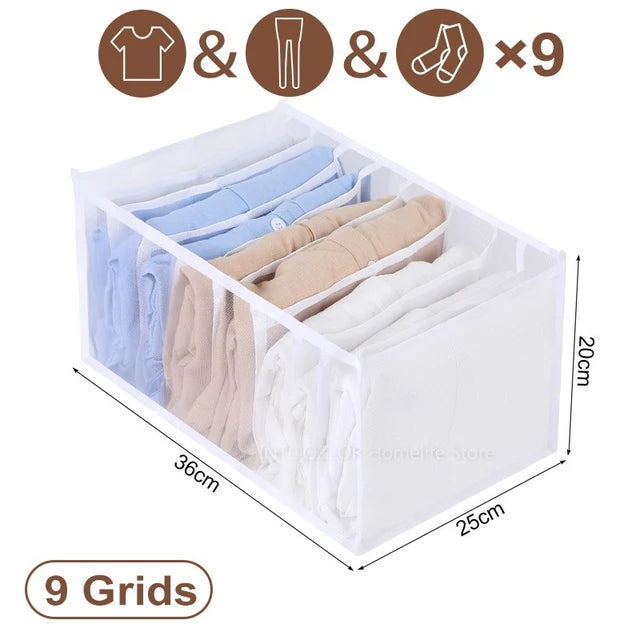 Jeans Clothing Organization Storage Box Closet Organizer For Underwear Socks Pants Organizer Cabinet Underwear Storage Organizer