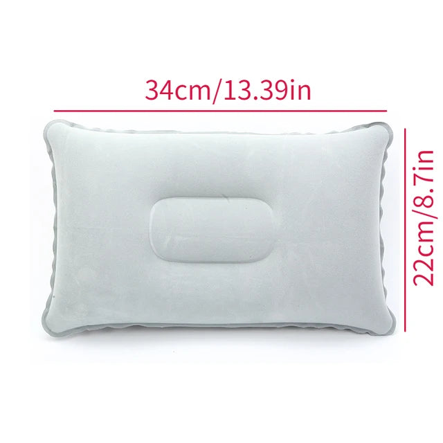 Pillow Core U-shaped Pillow Nylon Sleep Pillow Outdoor Travel Inflatable Pillow Backrest Airplane Head Rest Support Home Textile