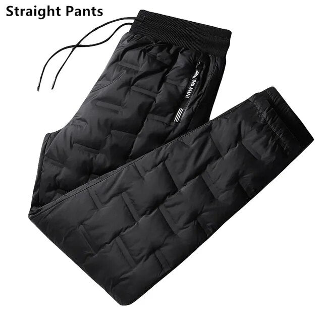 Duck Down Pants Men Outdoor Wadded Winter 8XL 7XL 6XL Jogger Warm Waterproof Thermal Trousers Plus Size Cold Resistant Clothes