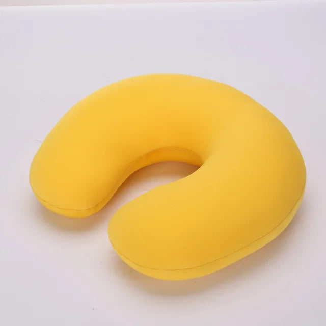 U Shaped Travel Pillow Particles Microbeads Neck Car Plane Pillows Soft Cushion Home Outdoor Textile Stock Home & GardenPillow