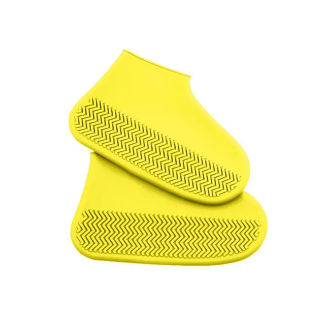 1 Pair Waterproof Non-slip Silicone Shoe High Elastic Wear-resistant Unisex Rain Boots for Outdoor Rainy Day Reusable Shoe Cover