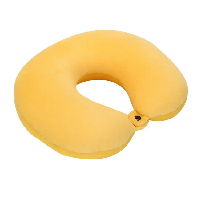 U Shaped Travel Pillow Particles Microbeads Neck Car Plane Pillows Soft Cushion Home Outdoor Textile Stock Home & GardenPillow